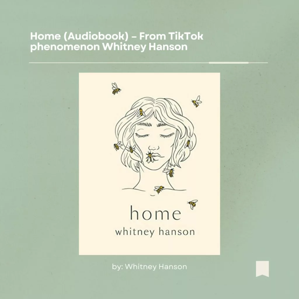 Image of the cover of a book called "Home" on a light green background